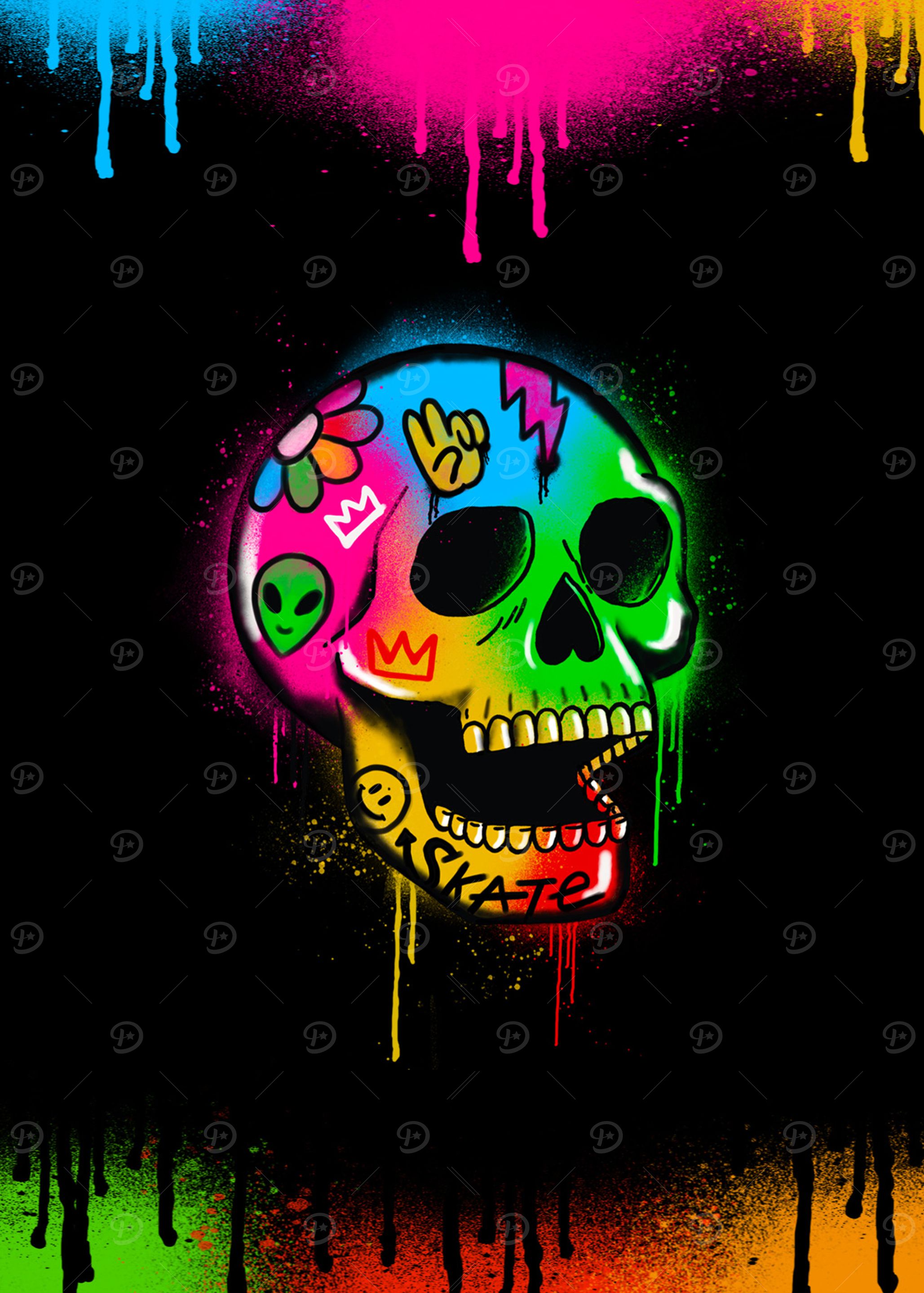 Skull Graffiti