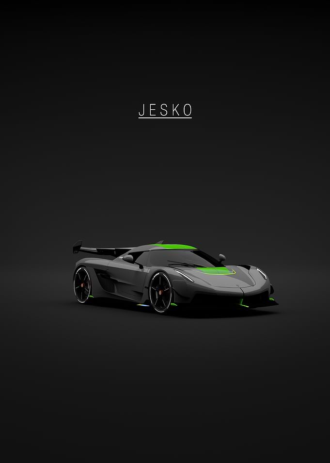 Front Koenigsegg Jesko Grey