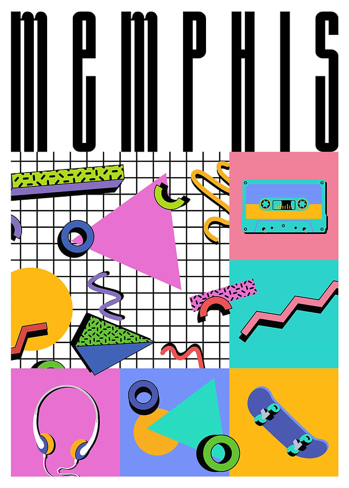 Memphis design Style Print