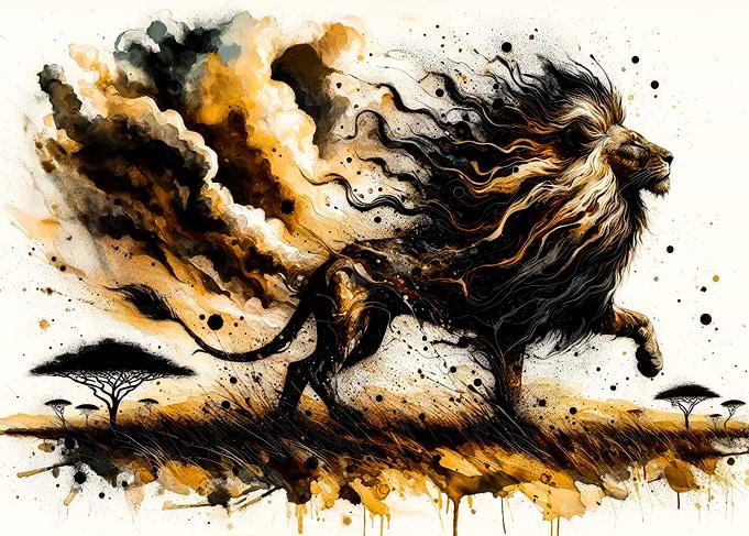 Lion in Motion