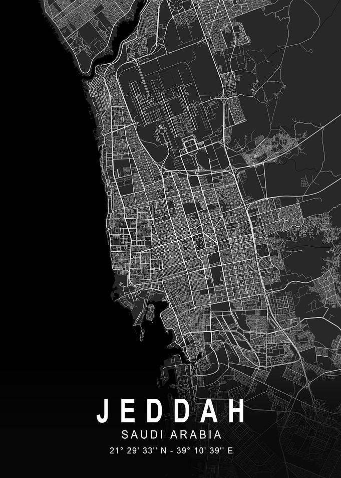 Jeddah Dark Map