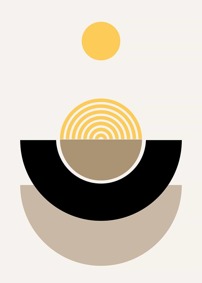 Abstract Geometric Sun