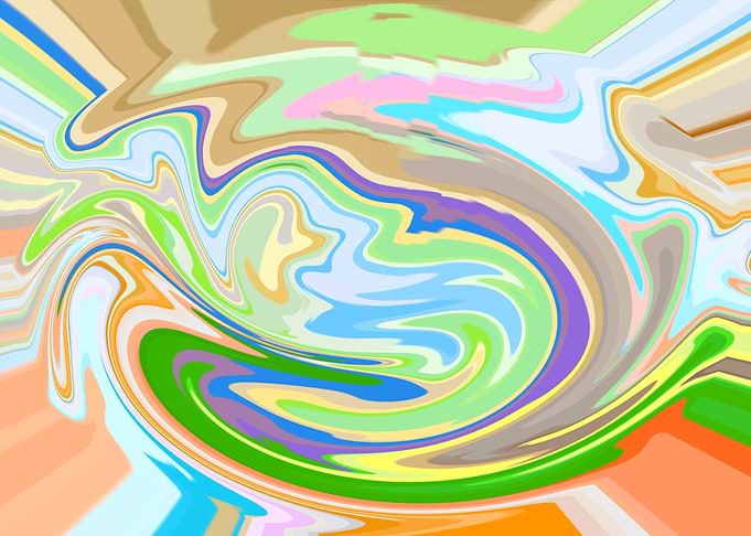Abstract Swirling Colors HJ8