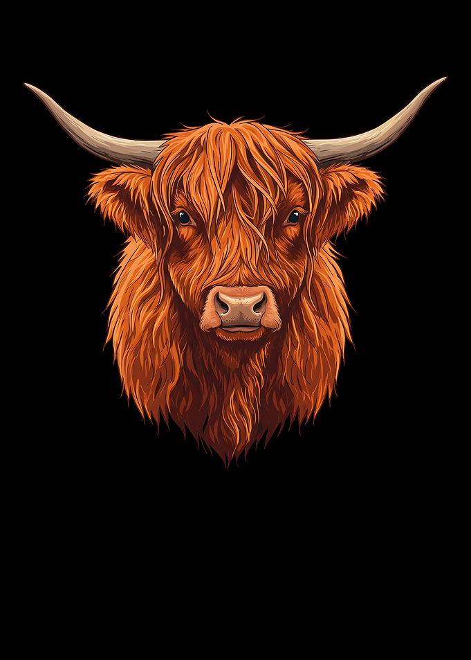Highland Cow Portrait