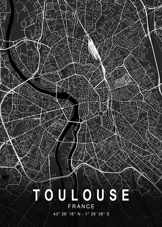 Toulouse Dark Map