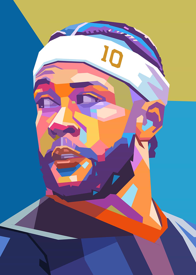 Memphis Depay Pop Art Portrait