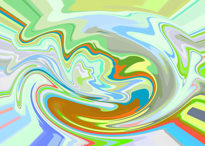 Abstract Swirling Pattern HJ7