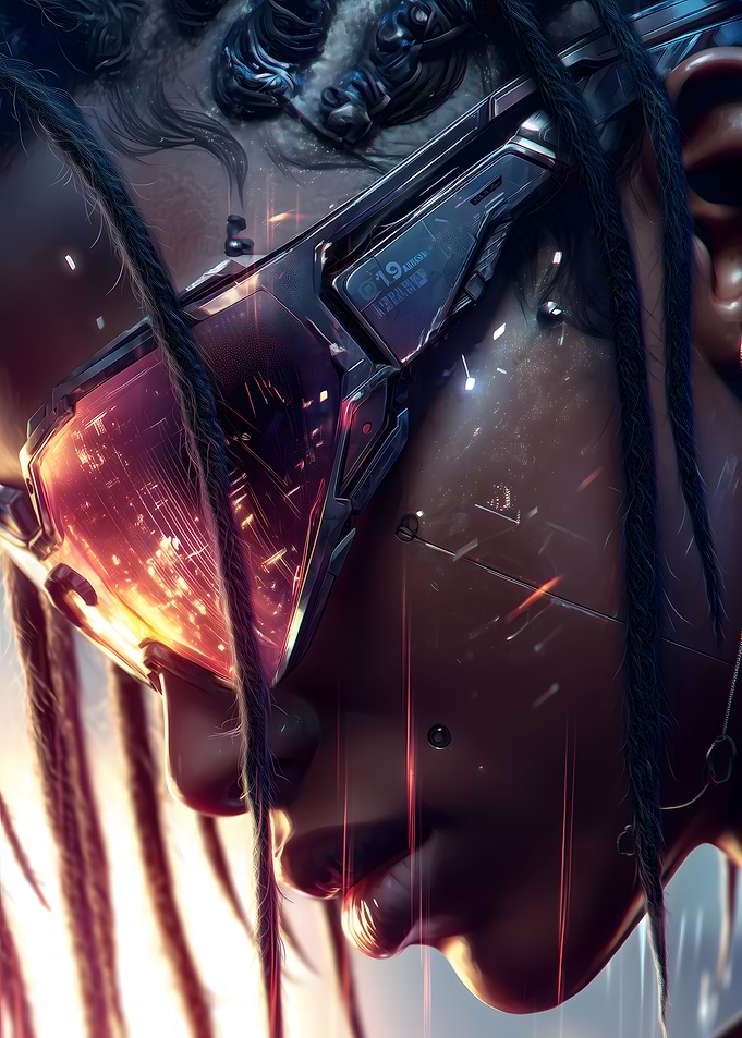 Cyberpunk Woman with Goggles