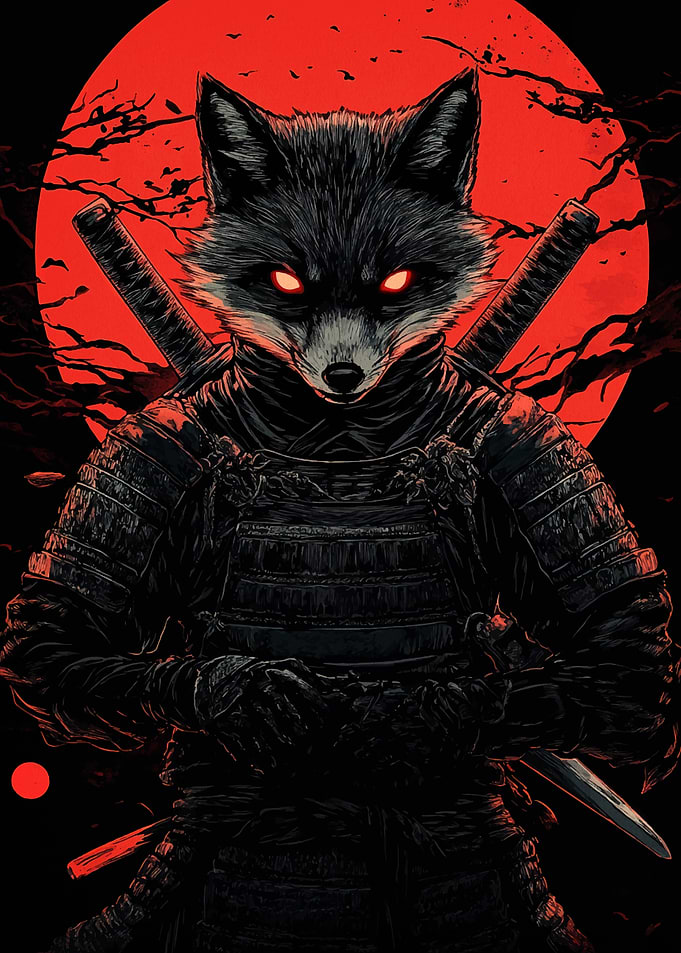 Fox Samurai Warrior