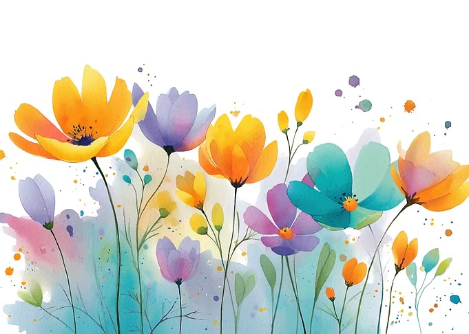 Watercolor Floral Bouquet