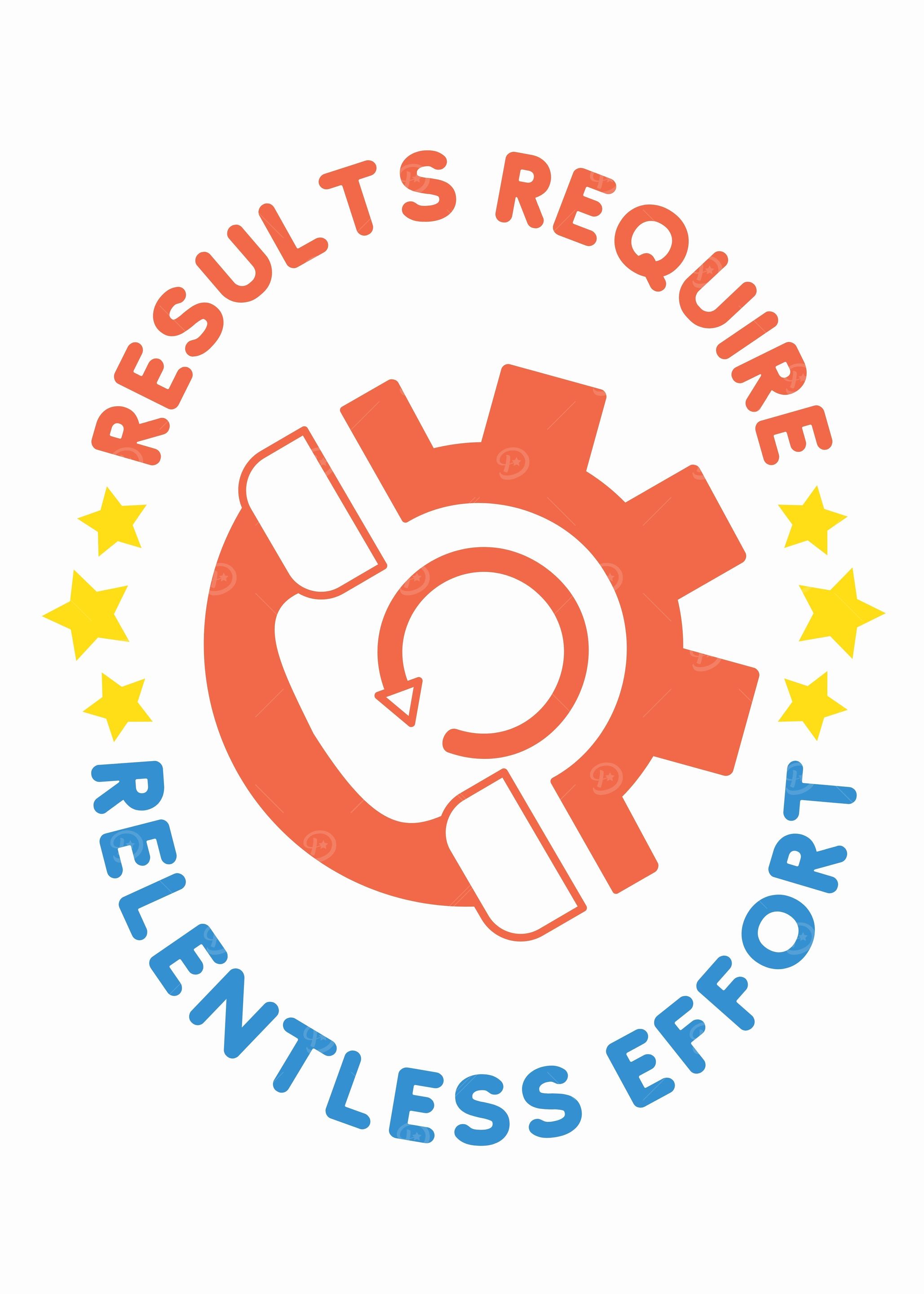 Results Require Relentless Effort Logo