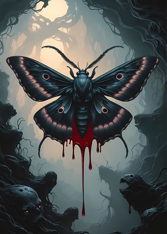 gothic moth
