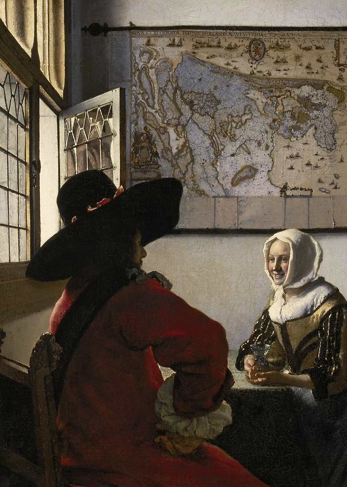Couple in Interior with Map