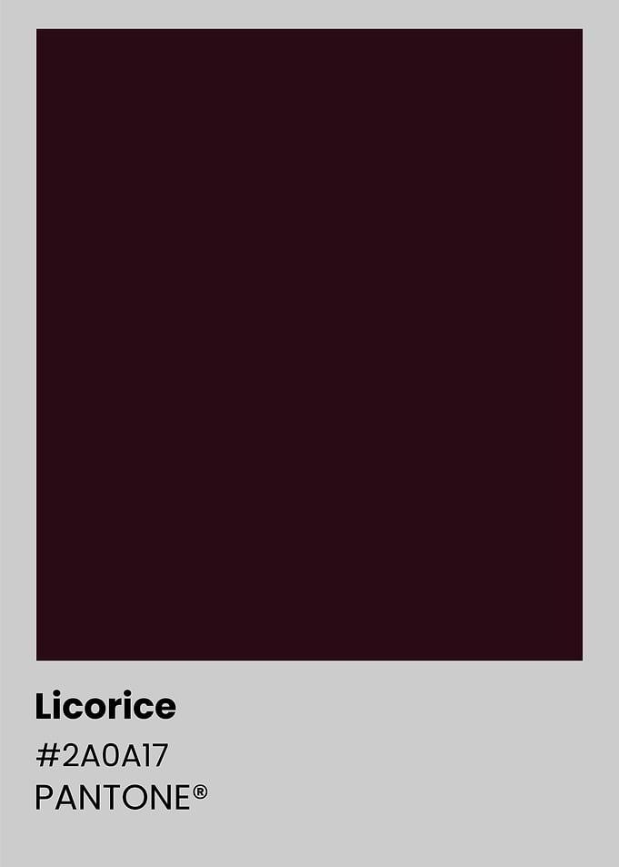 Pantone Color: Licorice