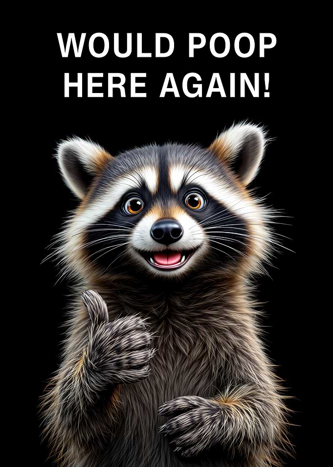 Raccoon Thumbs Up
