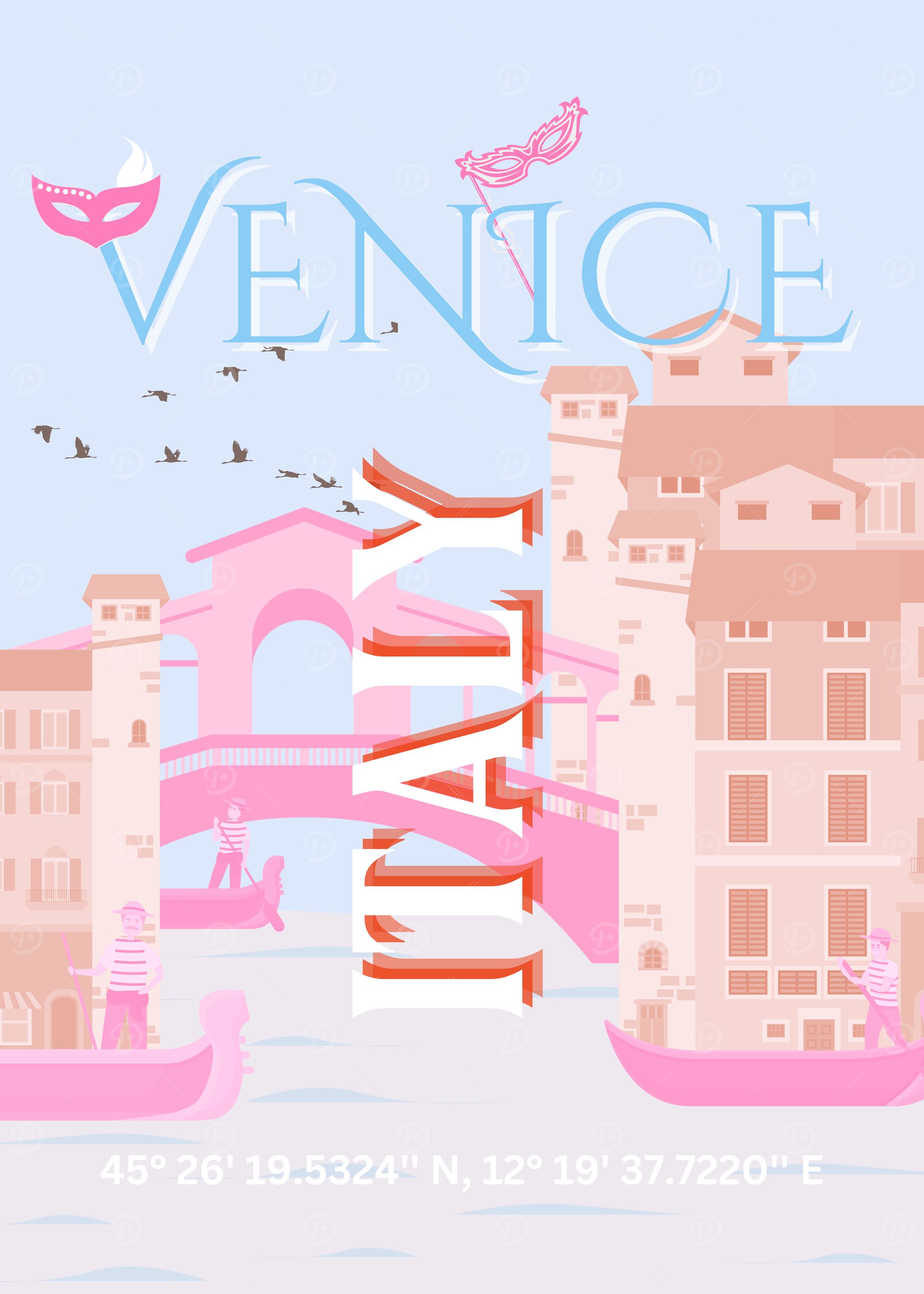 Venice, Italy Illustration