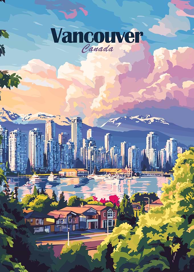 Vancouver Skyline Poster