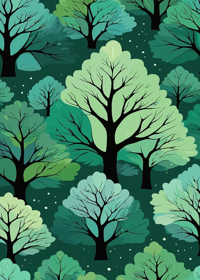 Green Forest Illustration
