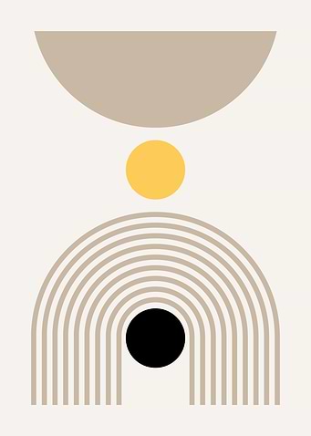 Abstract Geometric Art Print