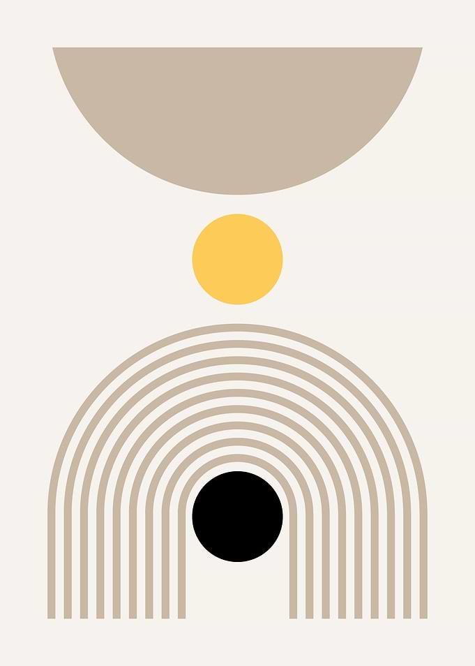 Abstract Geometric Art Print