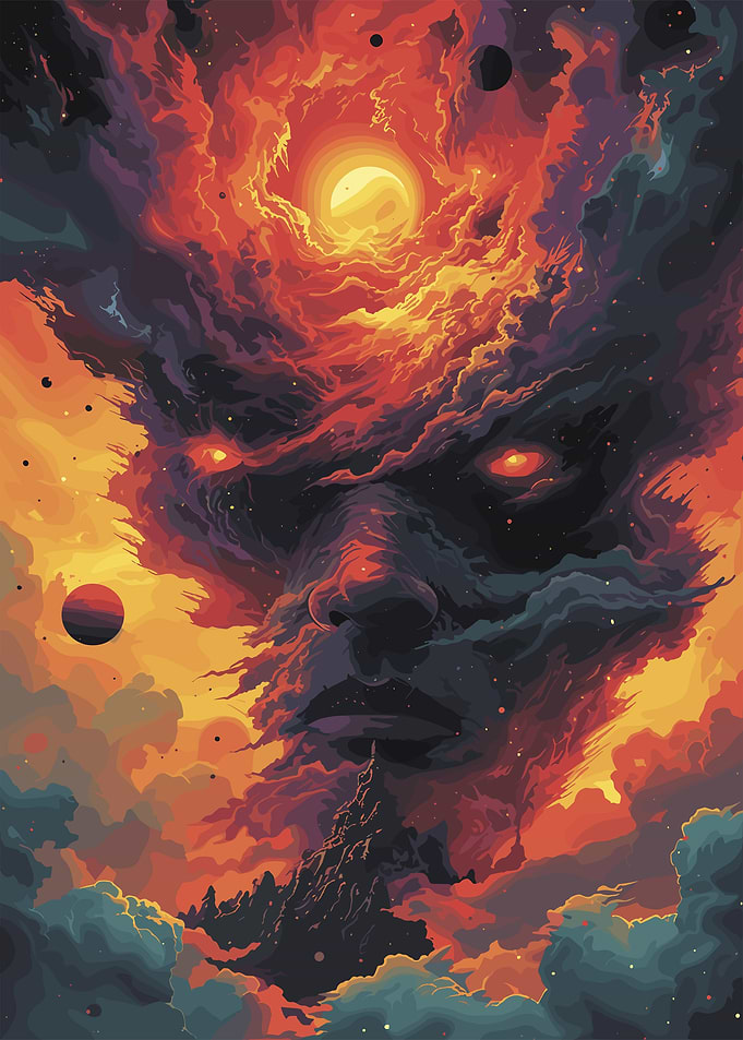 Cosmic Face in Clouds