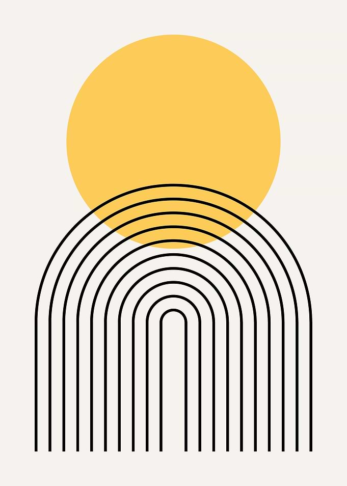 Abstract Rainbow Sun