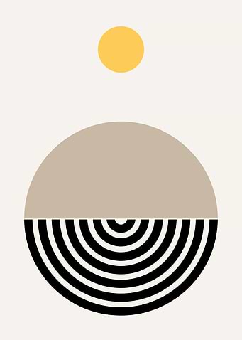 Abstract Geometric Art Print