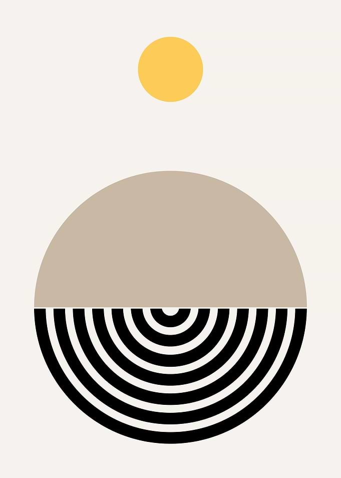 Abstract Geometric Art Print