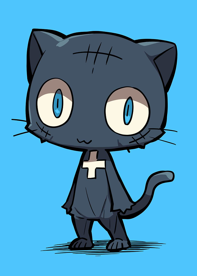 Cute Stitched Cat