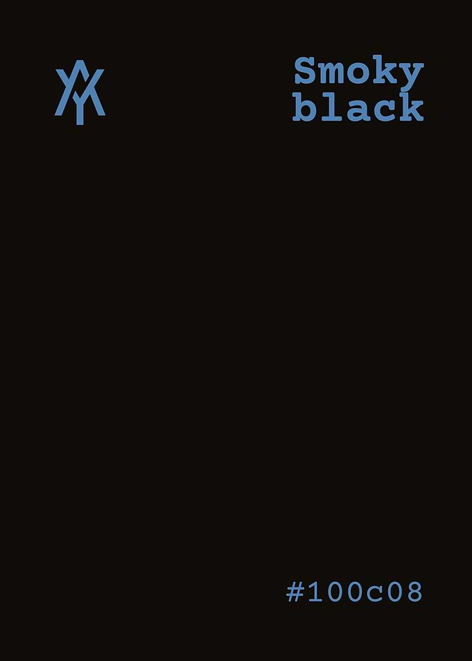 Smoky Black Color Palette
