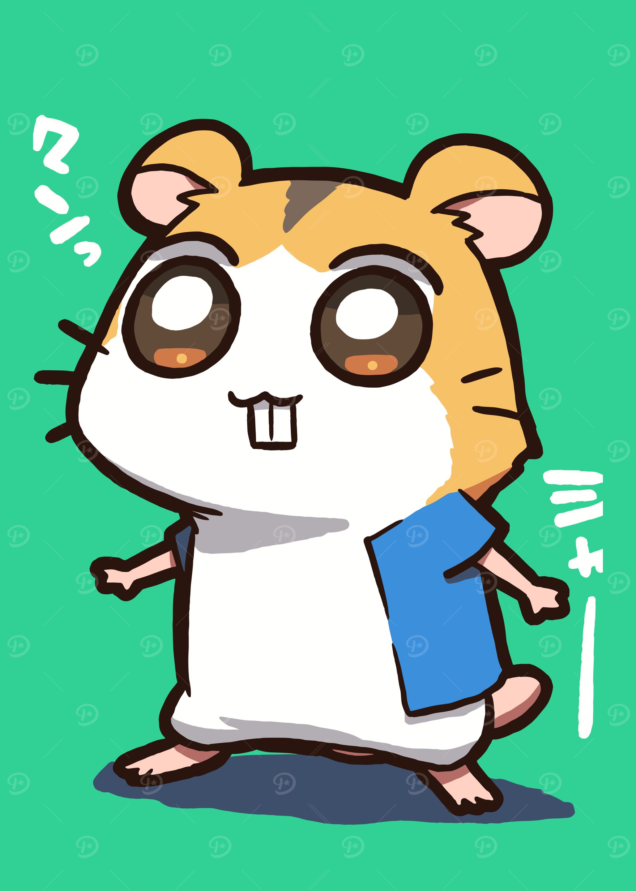 Cute Cartoon Hamster