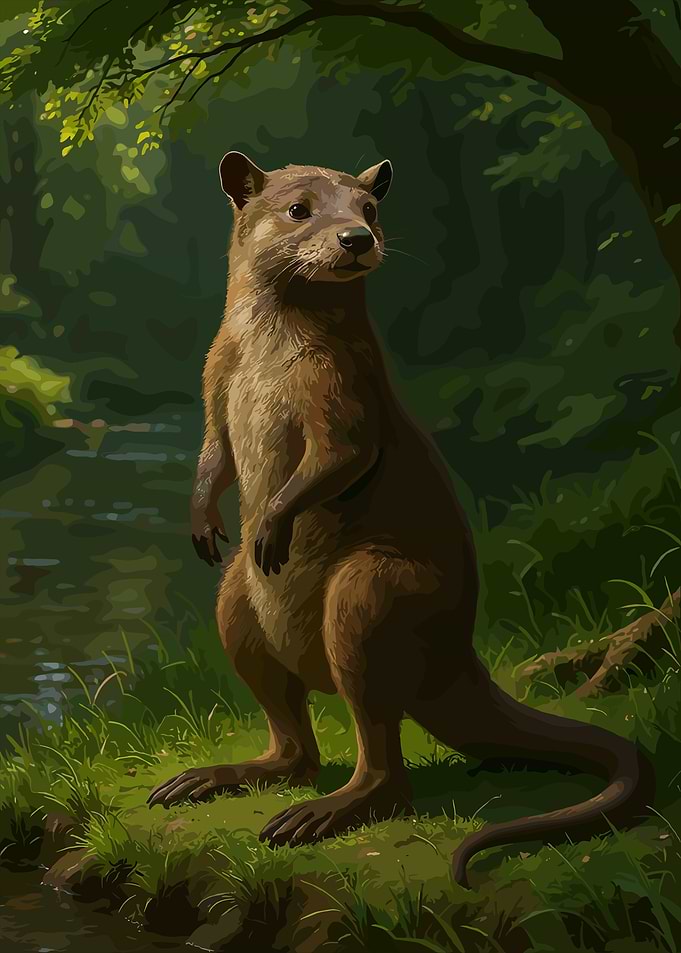 Otter in Forest