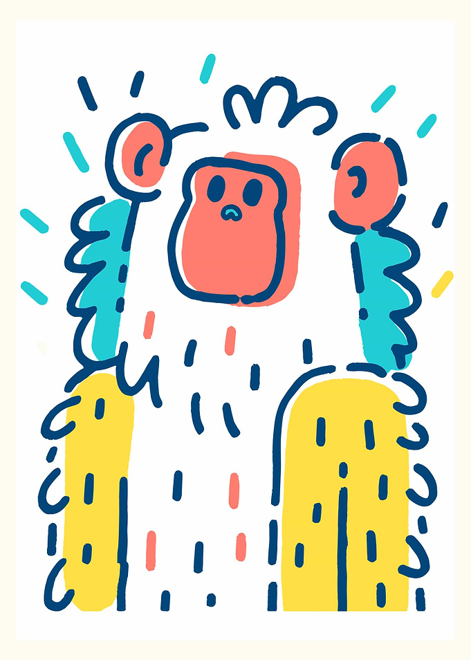 Cute Cartoon Monkey
