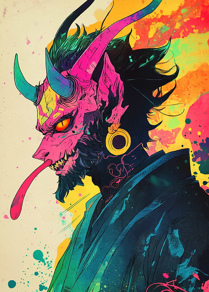 Neon Oni Demon