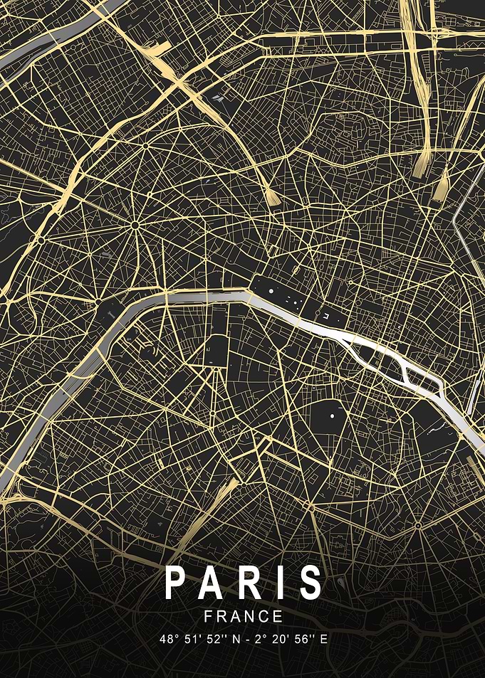 Paris Silver Map