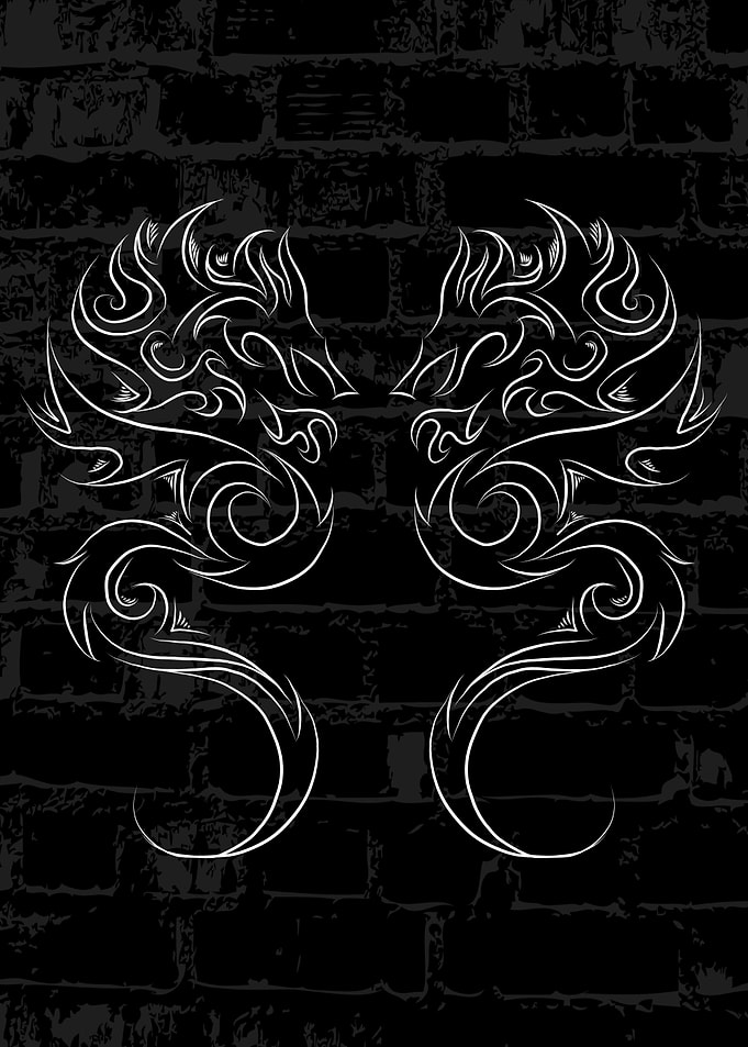 Dual Dragon Tattoo