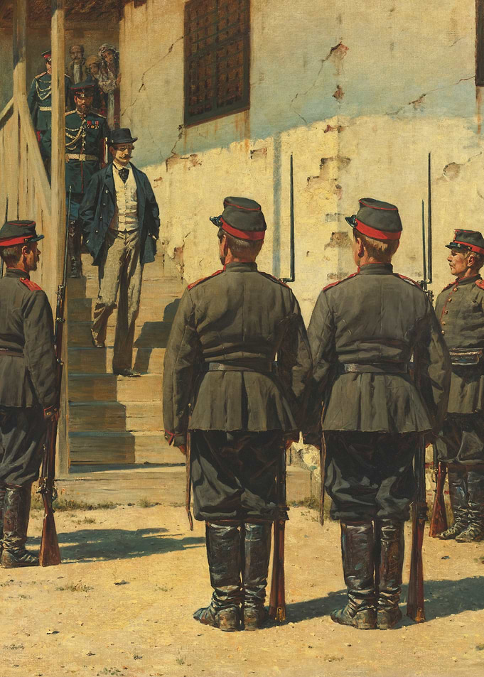 Military Salute Painting