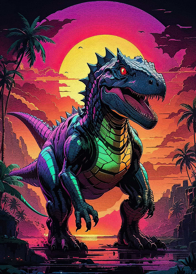 Dinosaur Sunset