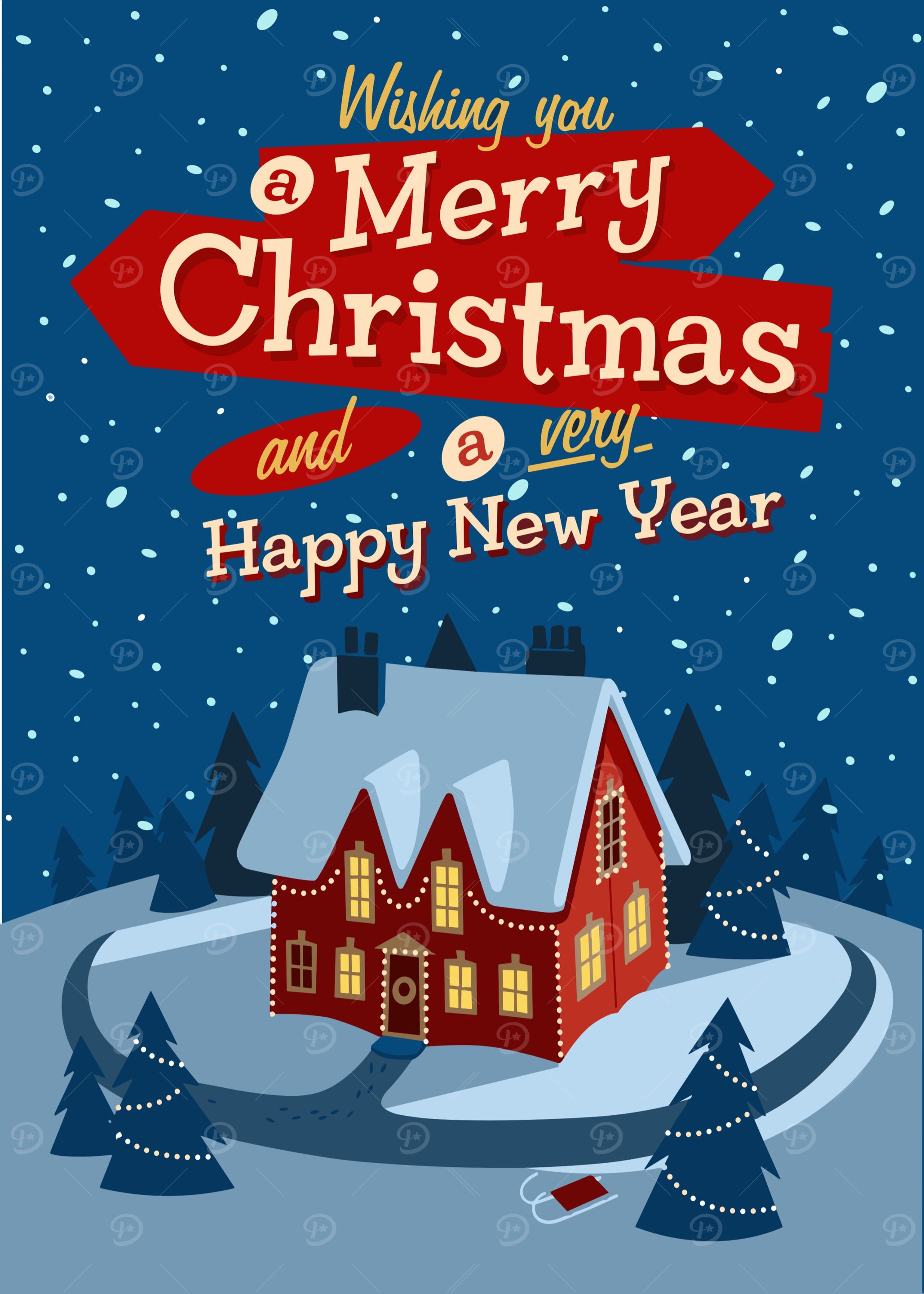 Merry Christmas Greeting Card
