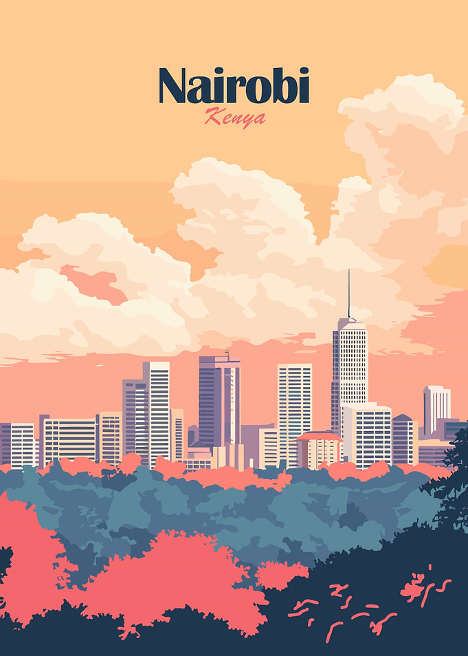 Nairobi Skyline Poster