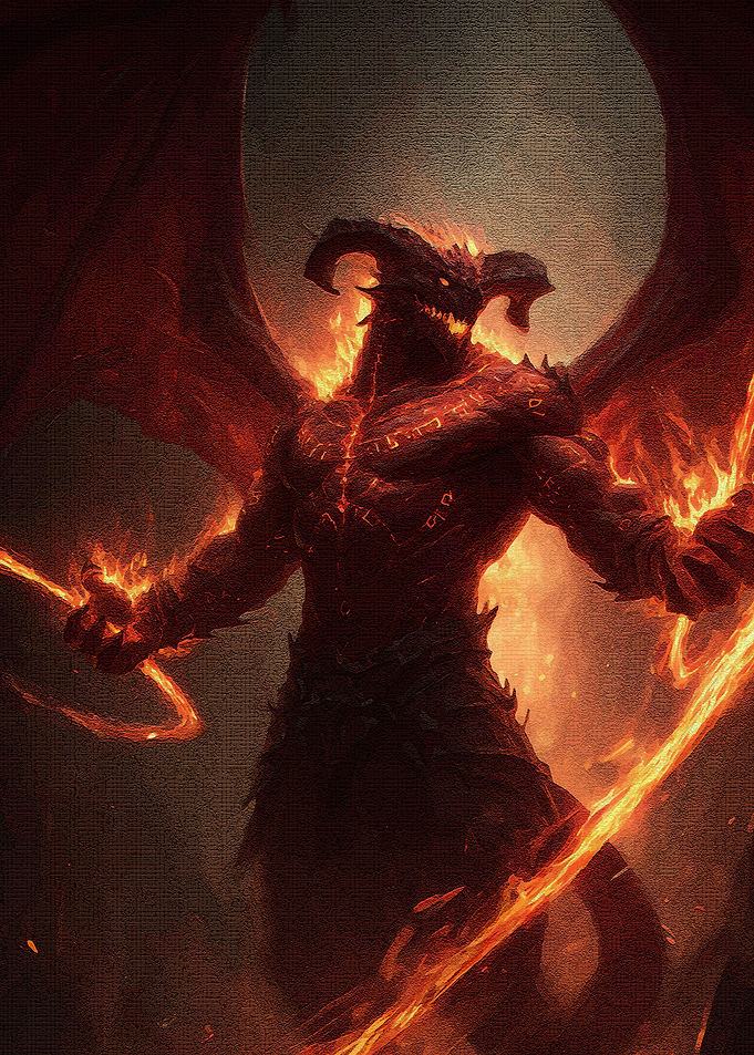 Fiery Dragon Illustration