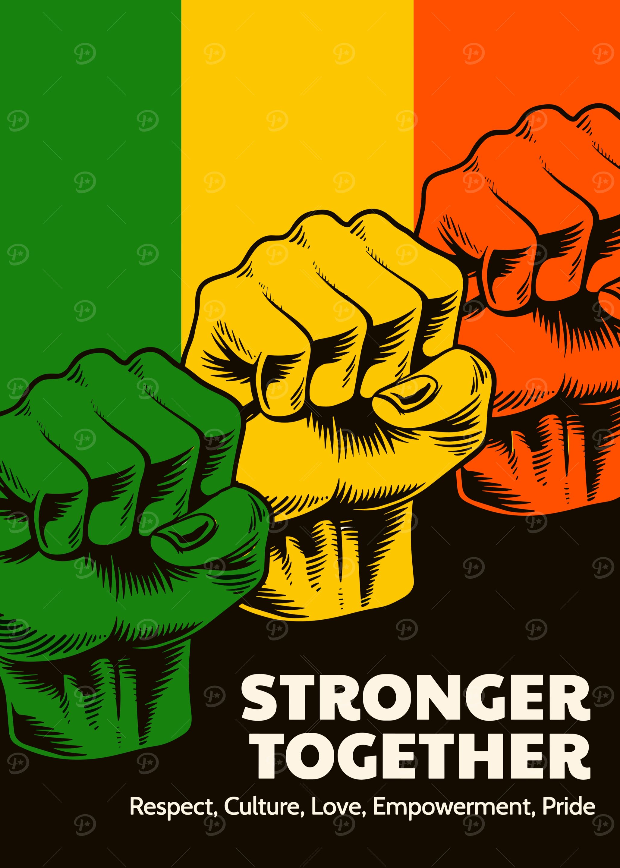 Stronger Together Unity Poster