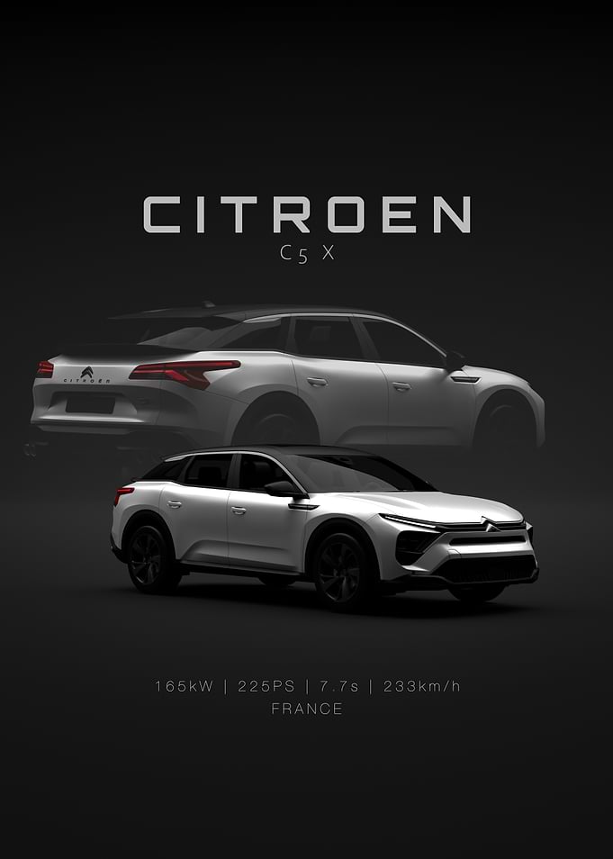 Citroen C5 X 2022 Front - Back