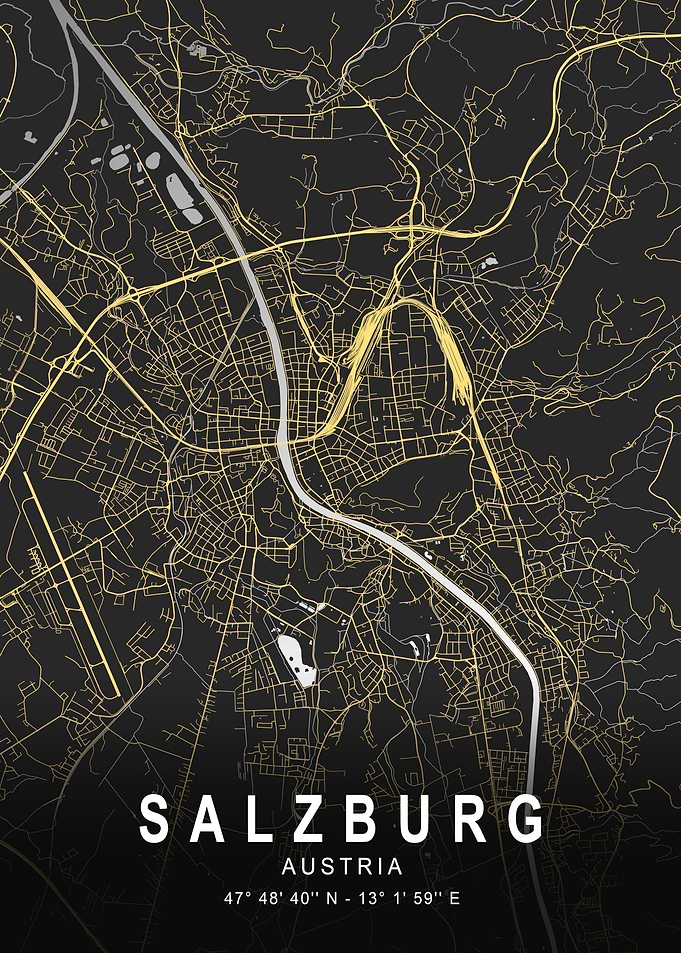 Salzburg Dark Map