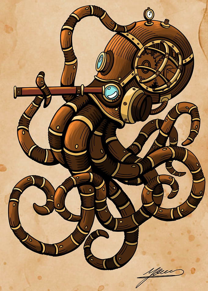 Steampunk Octopus