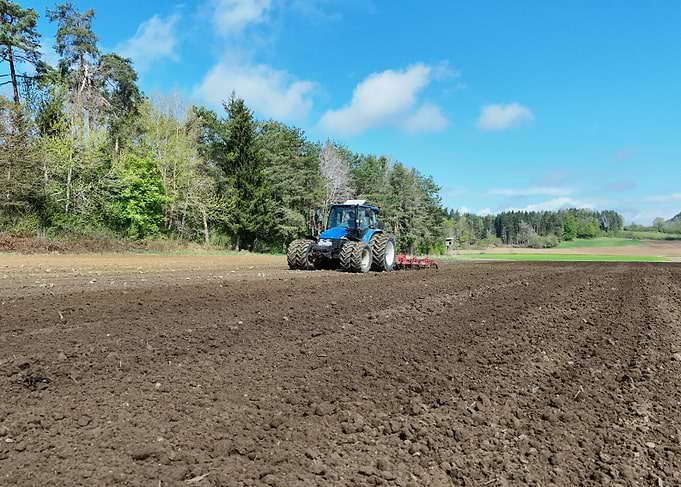 New Holland Tractor in Field