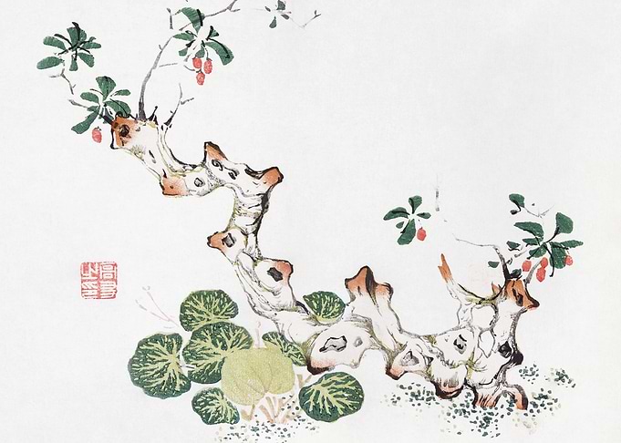 Japanese Bonsai Painting
