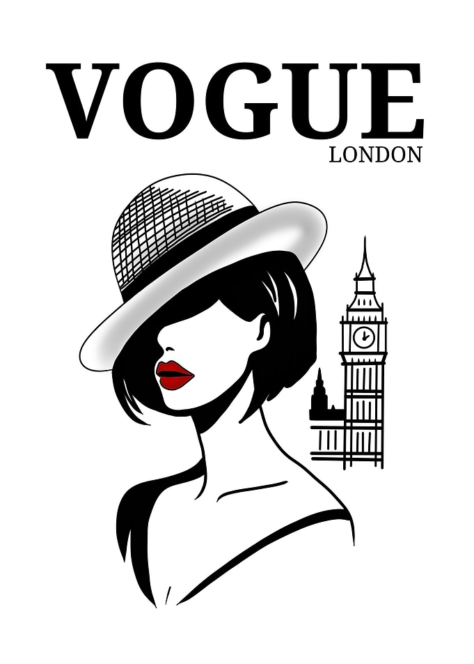 Vogue London Fashion Illustration