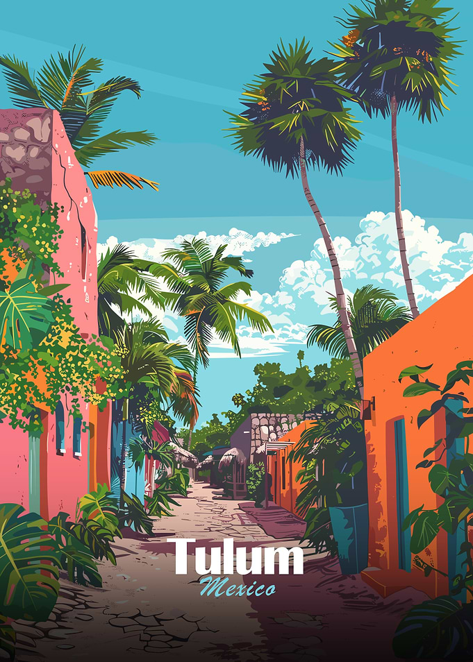 Tulum Mexico Street Scene