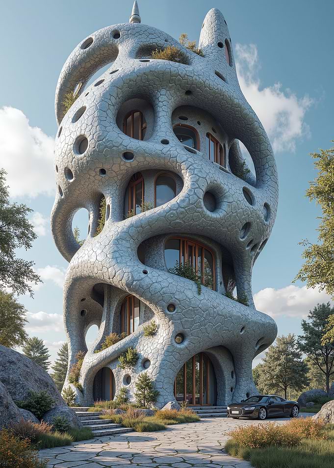 Organic Modernist Tower